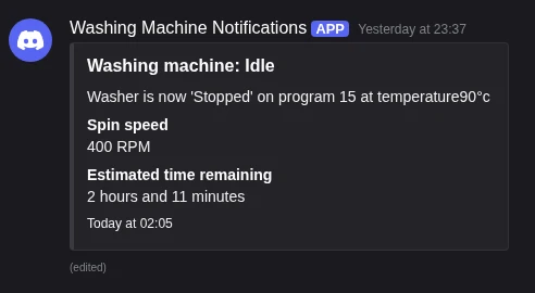 Washing machine bot in action